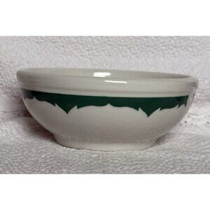 Vintage Shenango Bowl Green Everglades Pattern Restaurant Ware 6 Inch Chubby